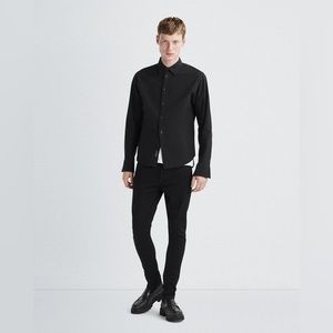 rag & bone Men’s 36/31 Skinny Fit Black Aero Stretch Jeans